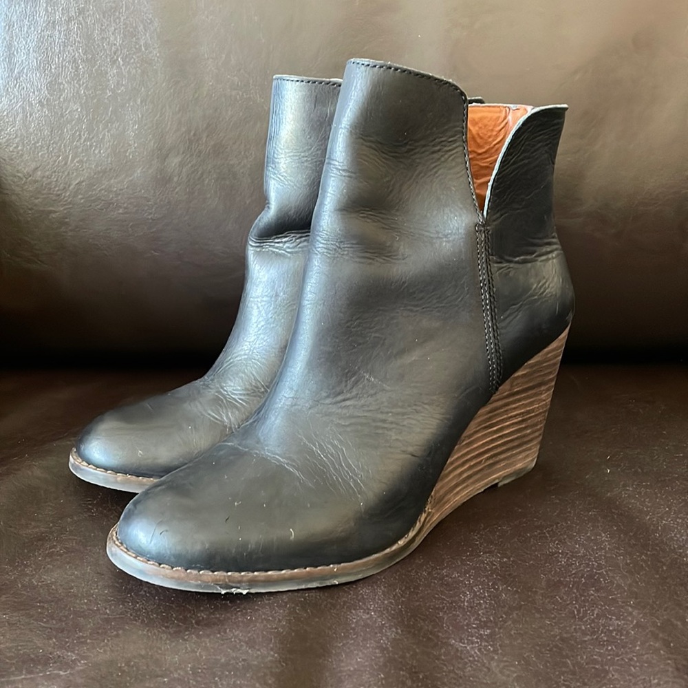 Lucky Brand Black Ankle Boots